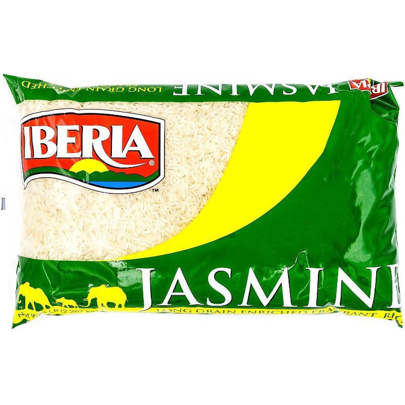 slide 1 of 2, Iberia Long Grain Fragrant Jasmine Rice 5 lb, 5 lb