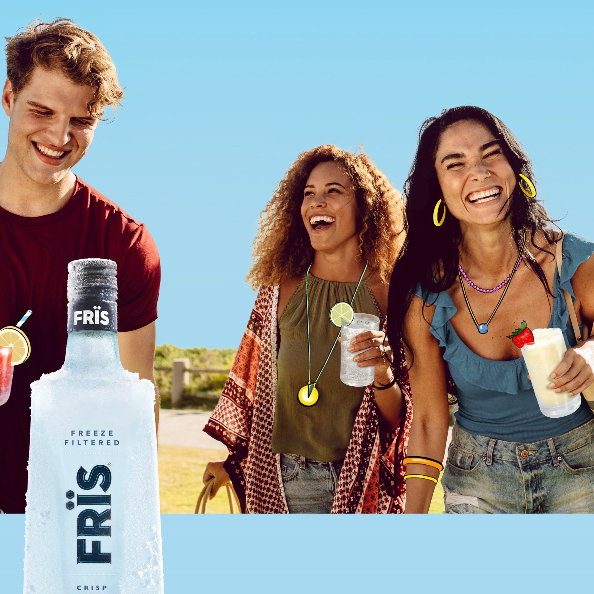 slide 3 of 4, FRIS Vodka 50ml 80 Proof, 50 ml