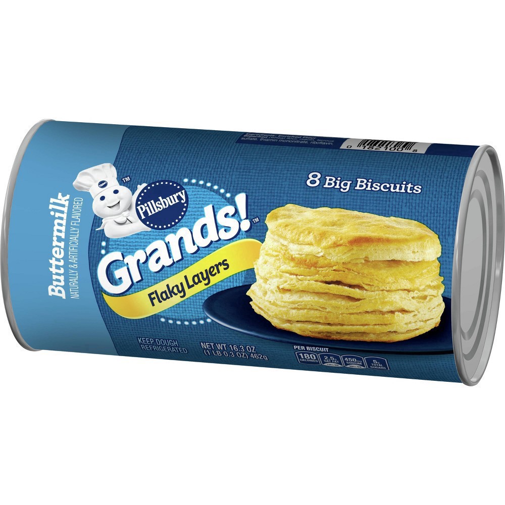 slide 3 of 3, Pillsbury Grands! Flaky Layers Buttermilk Biscuits, 8 ct; 16.3 oz
