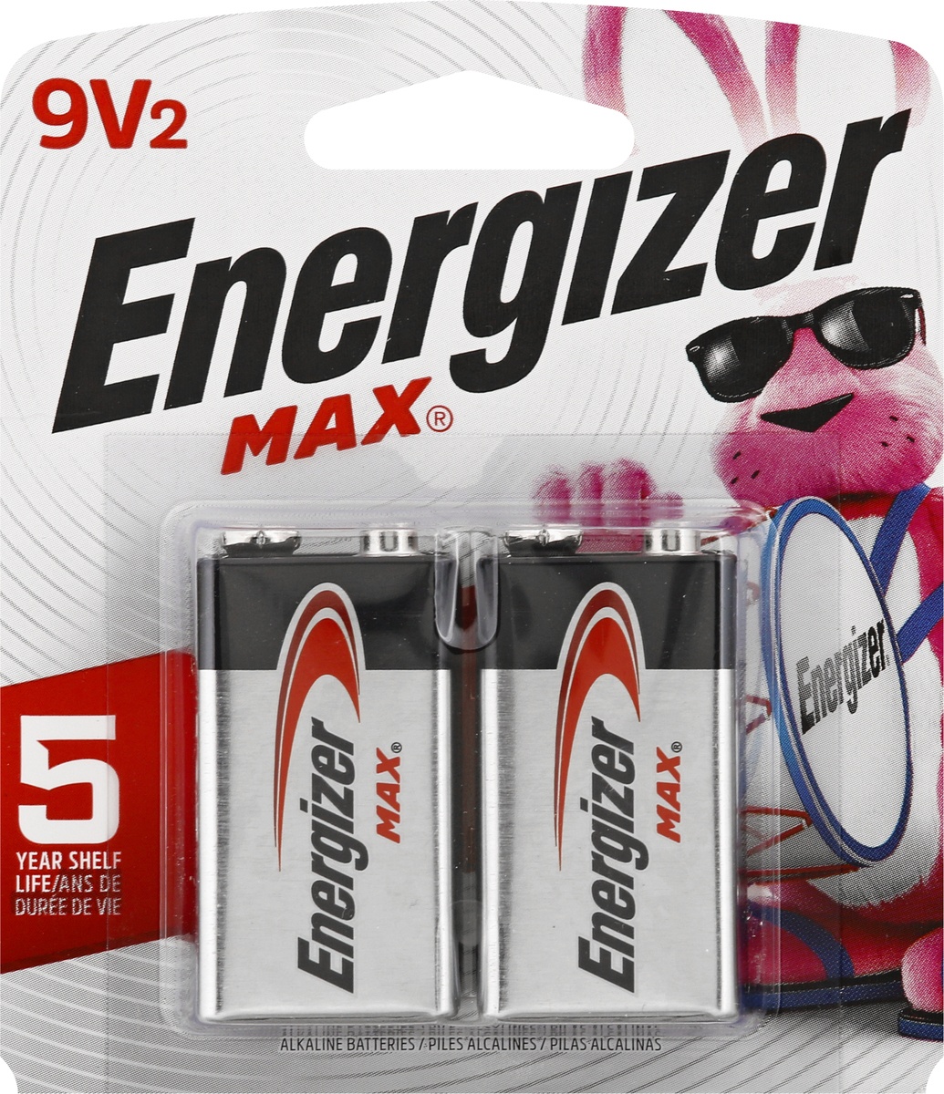 slide 7 of 8, Energizer Max 9V Batteries, 2 ct