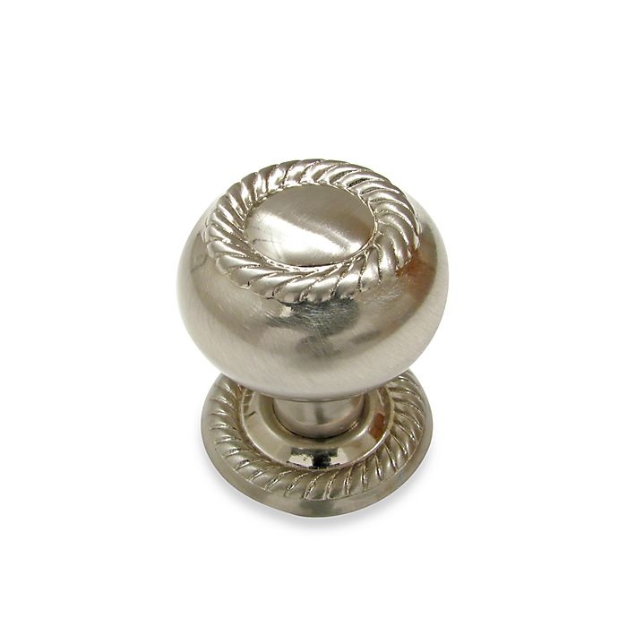 slide 1 of 1, Richelieu Classic Rope-Style Knob - Brushed Nickel, 1 ct