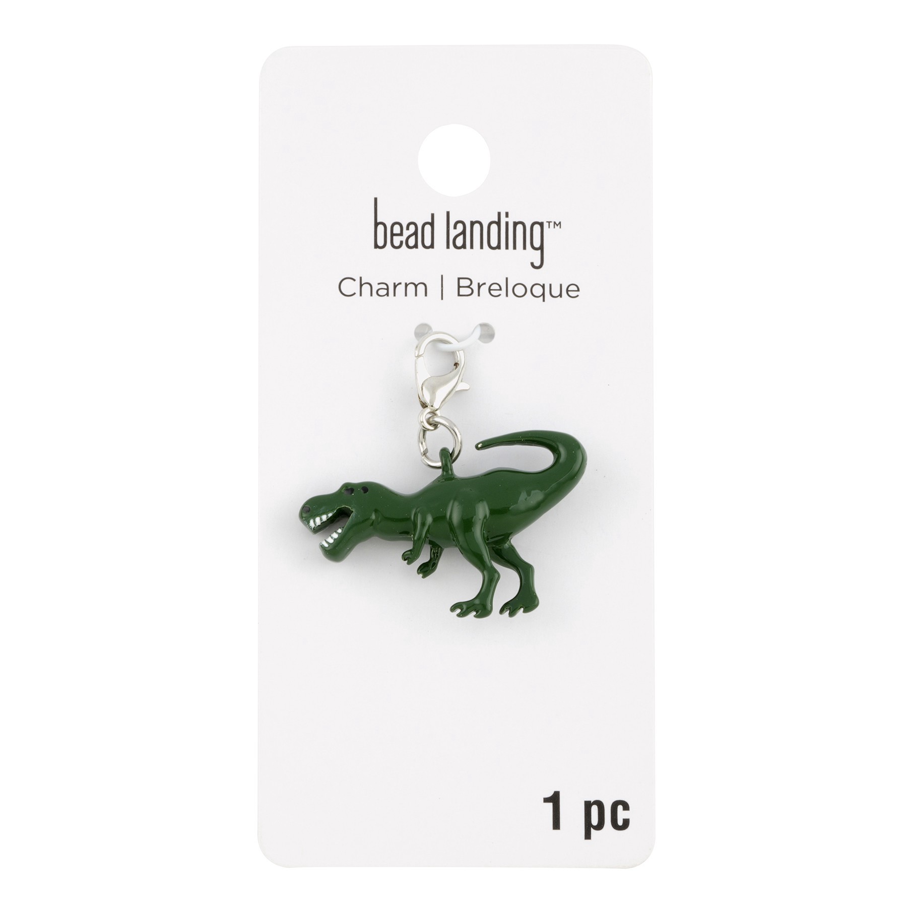 slide 3 of 3, Dinosaur Charm By Bead Landing, 32 mm