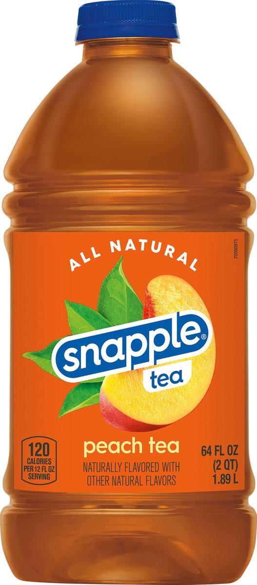 slide 4 of 5, Snapple Peach Tea, 64 fl oz bottle, 64 fl oz