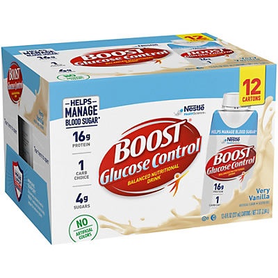 slide 1 of 1, Boost Glucose Control Ready to Drink Nutritional Drink Very Vanilla Nutritional Shake 6 pk, 8 oz