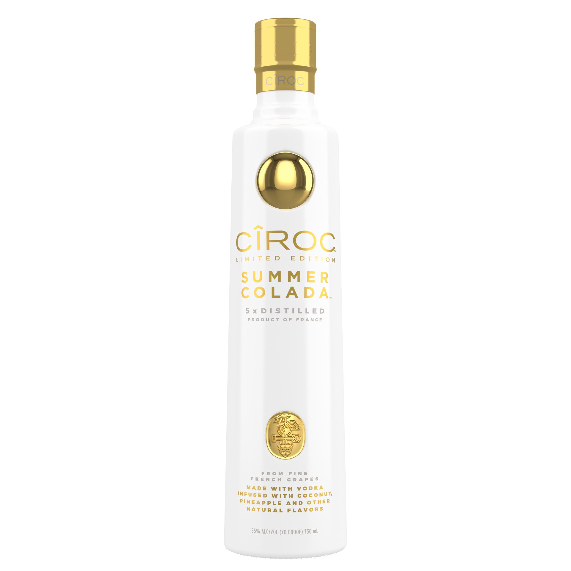 slide 1 of 3, Ciroc Summer Colada Flavored Vodka, 750 ml