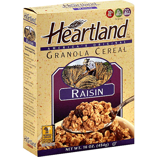 slide 2 of 2, Heartland Raisin Granola Cereal, 16 oz