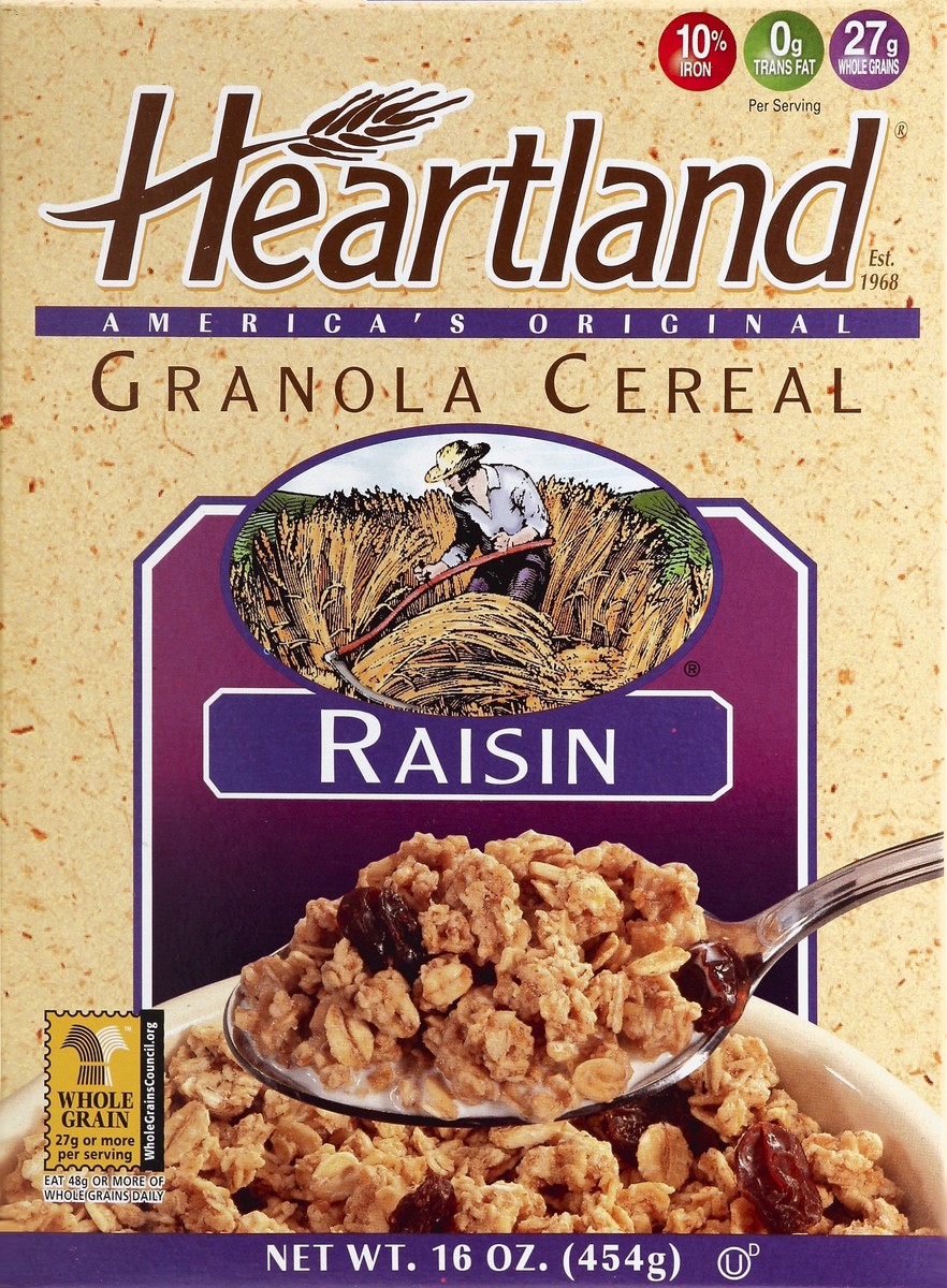 slide 4 of 4, Heartland Raisin Granola Cereal, 16 oz