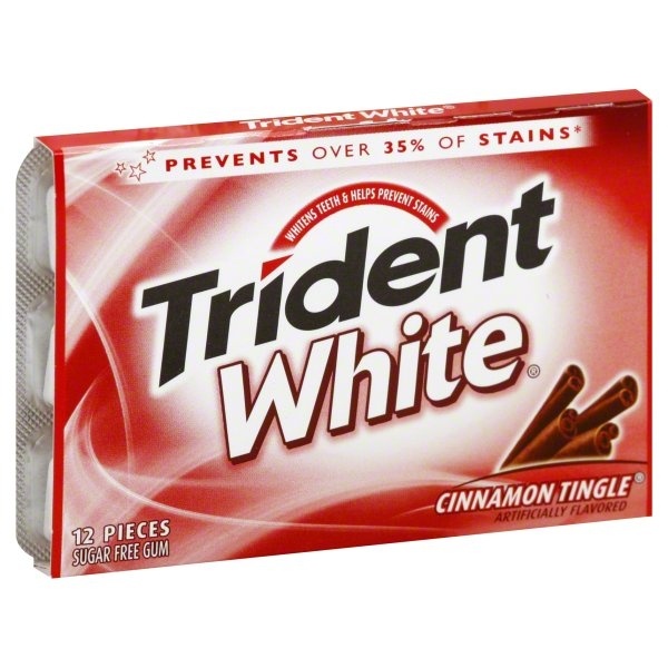 slide 1 of 1, Trident White Cinnamon Tingle, 1 ct