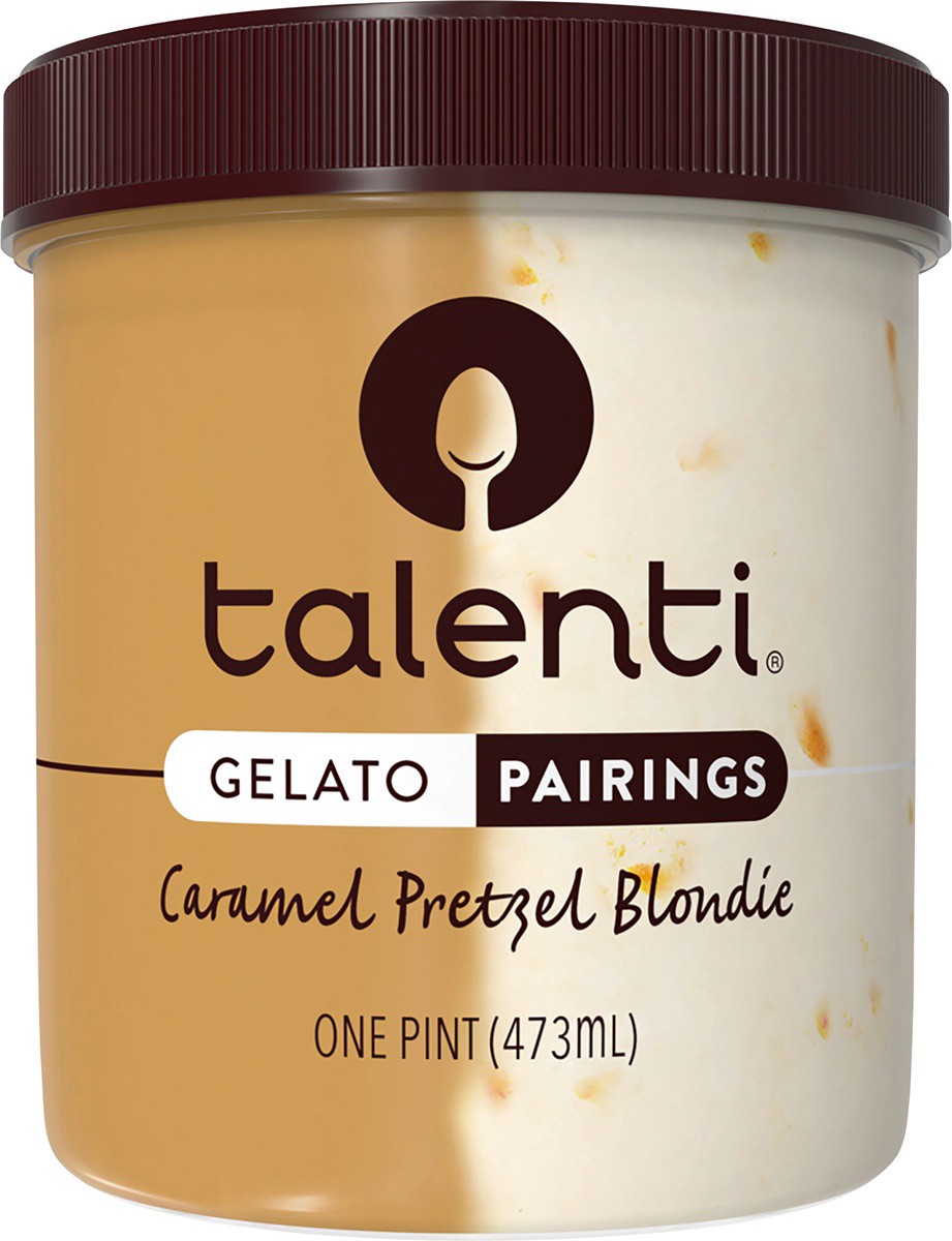 slide 3 of 5, Talenti 1 PT Gelato Pairings Caramel Pretzel Blondie, 16 oz