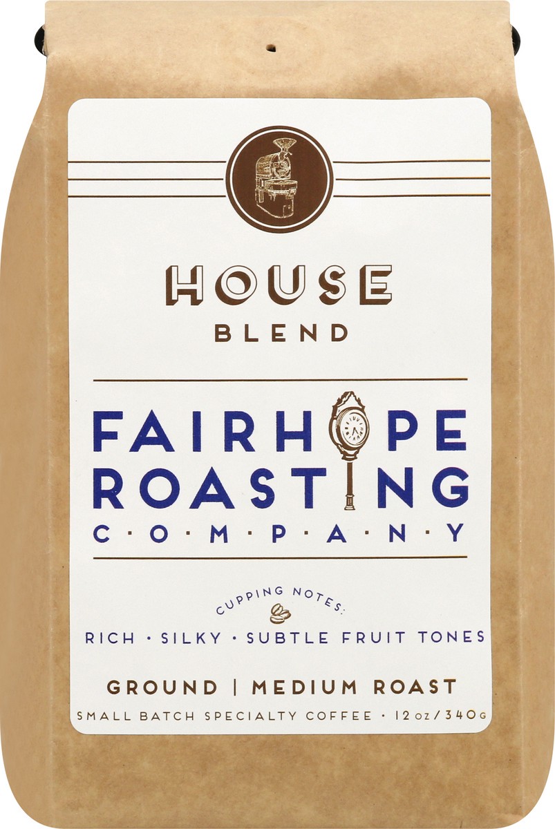 slide 5 of 12, Fairhope Roasting Company Ground Medium Roast House Blend Coffee 12 oz, 12 oz