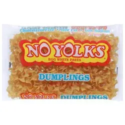 No Yolks Dumplings Egg White Pasta 12 oz