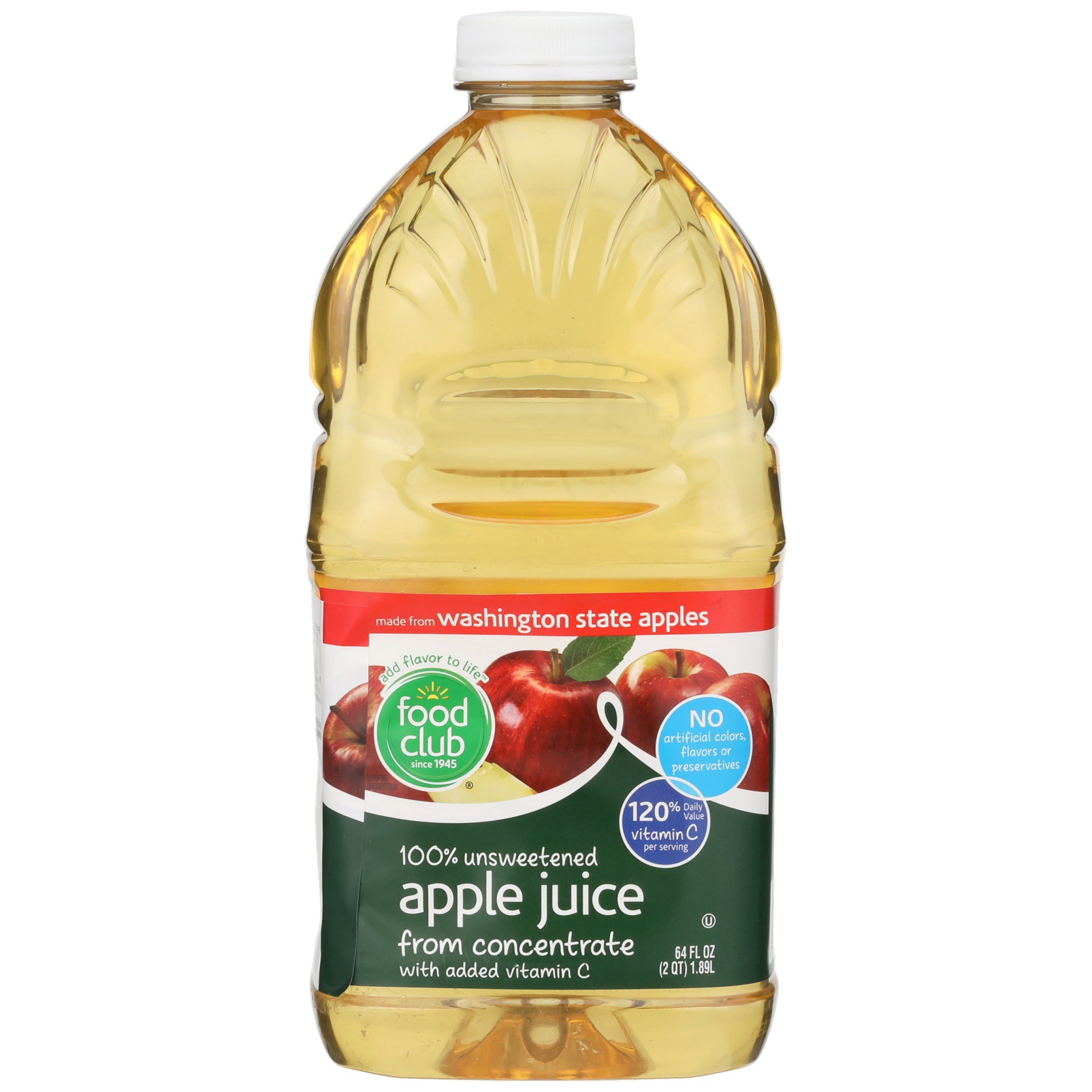 slide 1 of 6, Food Club Apple Juice - 64 fl oz, 64 fl oz