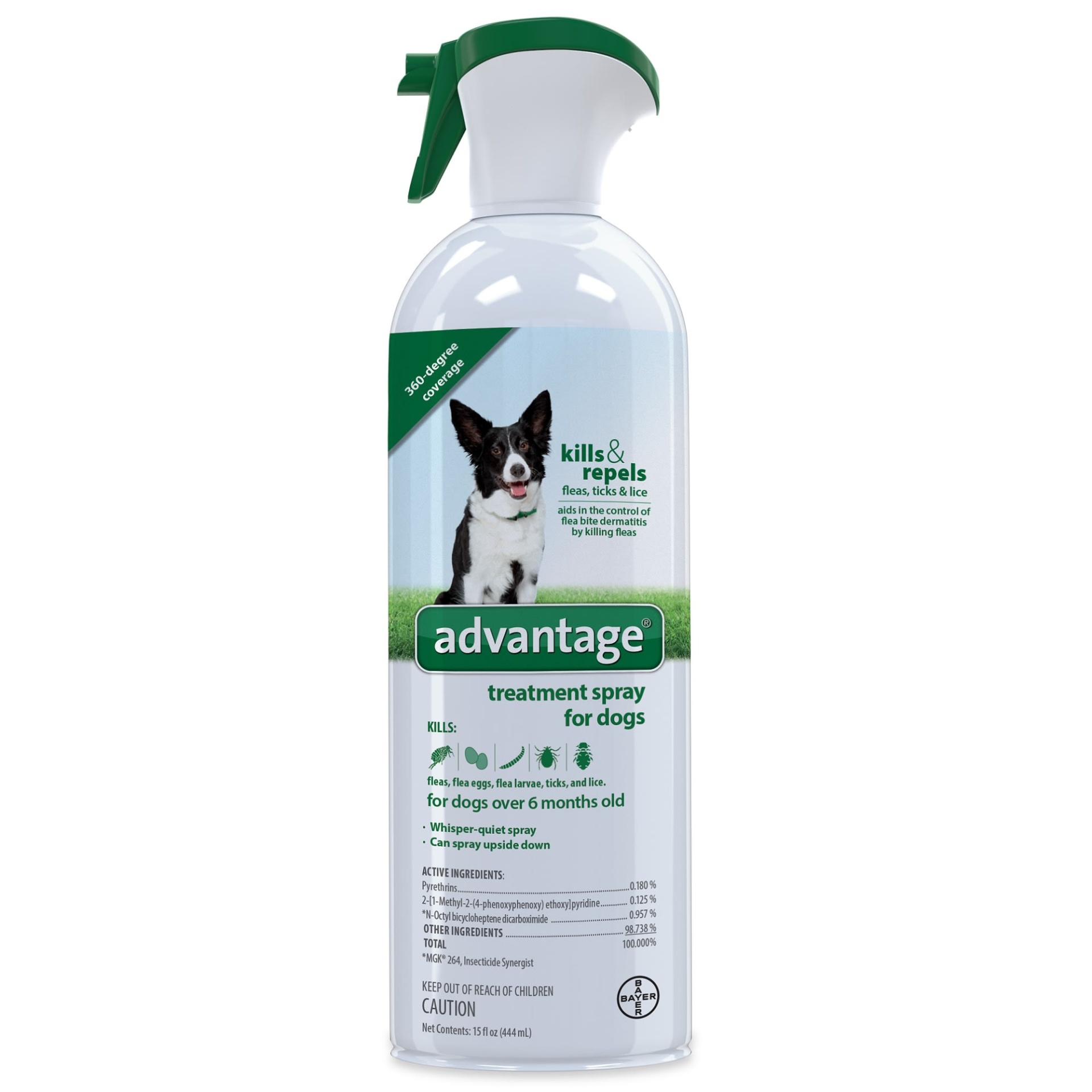 slide 1 of 1, advantage Flea & Tick Treatment Spray for Dogs, 15 fl oz