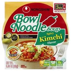 Nongshim Hot & Spicy Flavor Bowl Noodles 3.03 oz
