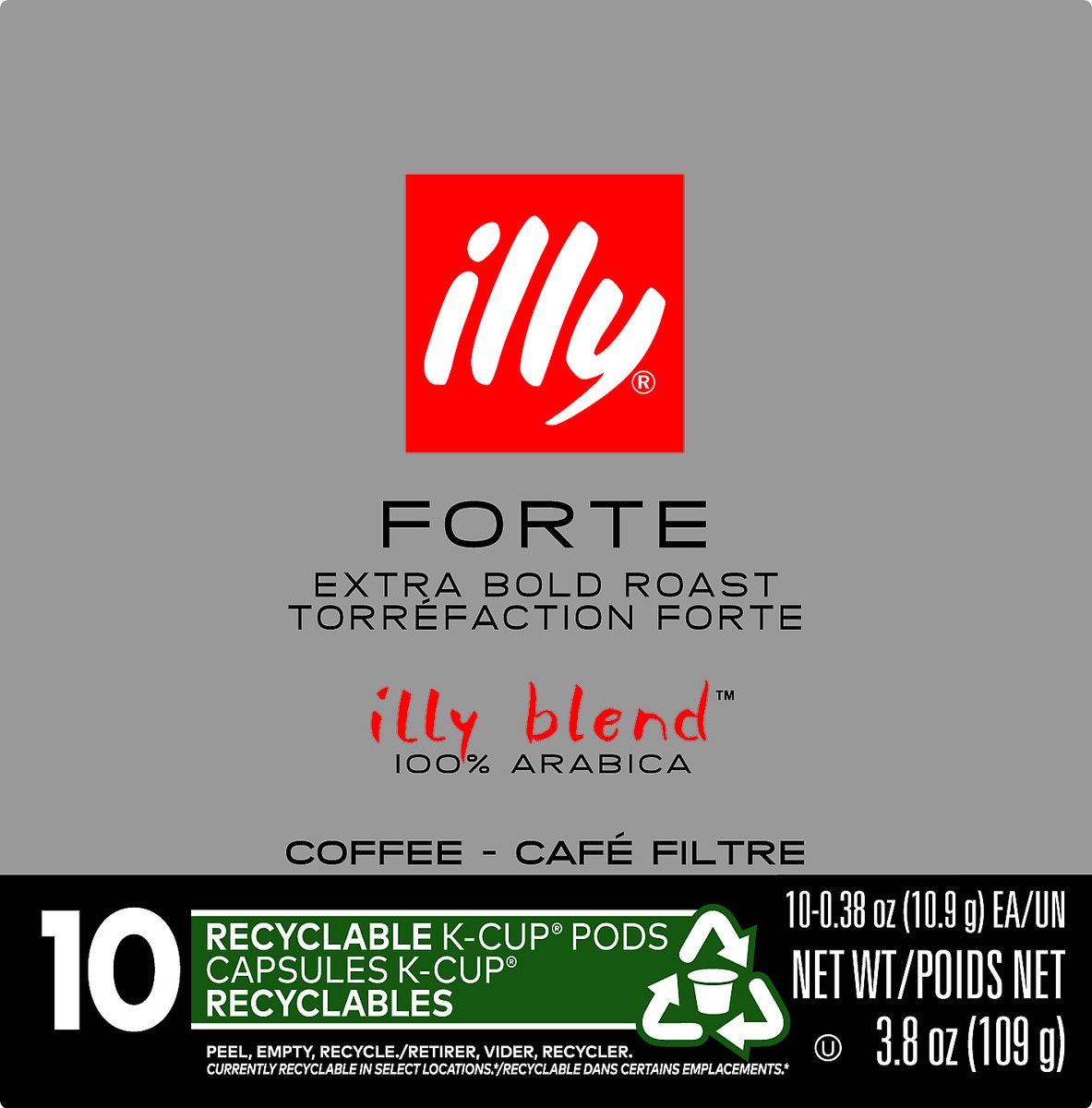 slide 4 of 10, illy Blend K-Cup Pods Extra Bold Roast Forte Coffee - 10 ct, 10 ct