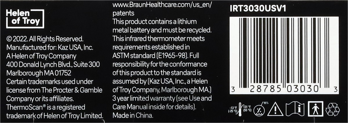 slide 8 of 11, Braun Thermoscan 3 Ear Thermometer 1 ea, 1 ct