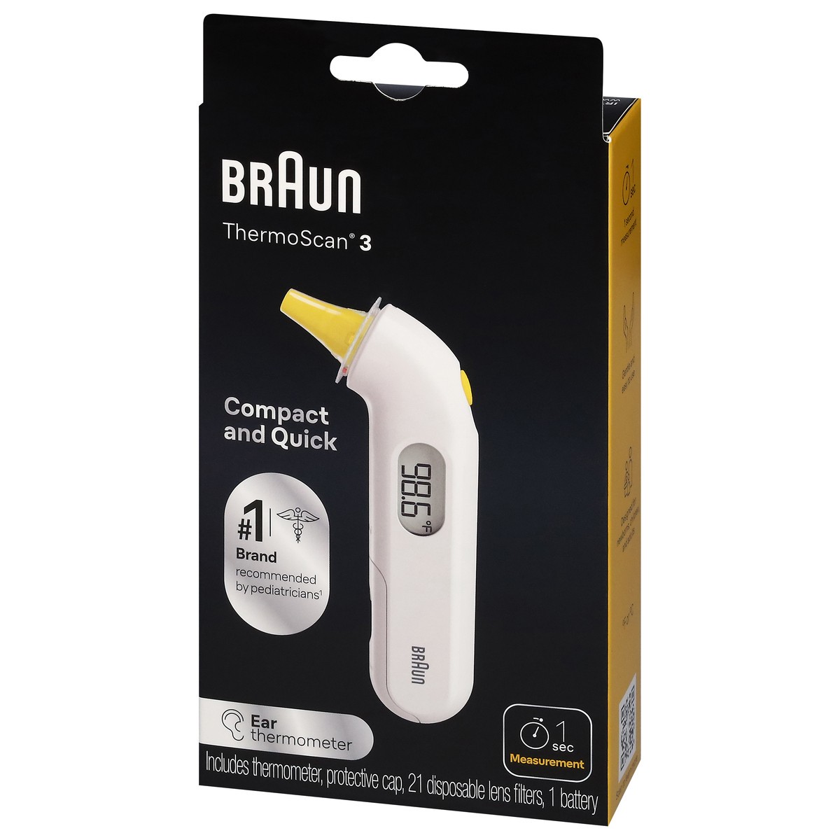 slide 11 of 11, Braun Thermoscan 3 Ear Thermometer 1 ea, 1 ct