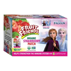 Fruit Friends For Kids! Organic Disney Frozen Strawberry Patch Fruit Sauce 10 - 3.2 oz Pouches