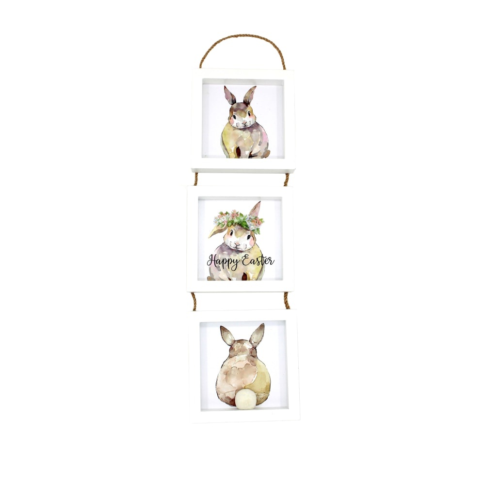 slide 1 of 1, Holiday Home 3 Hopping Easter Bunnies Sign, 1 ct