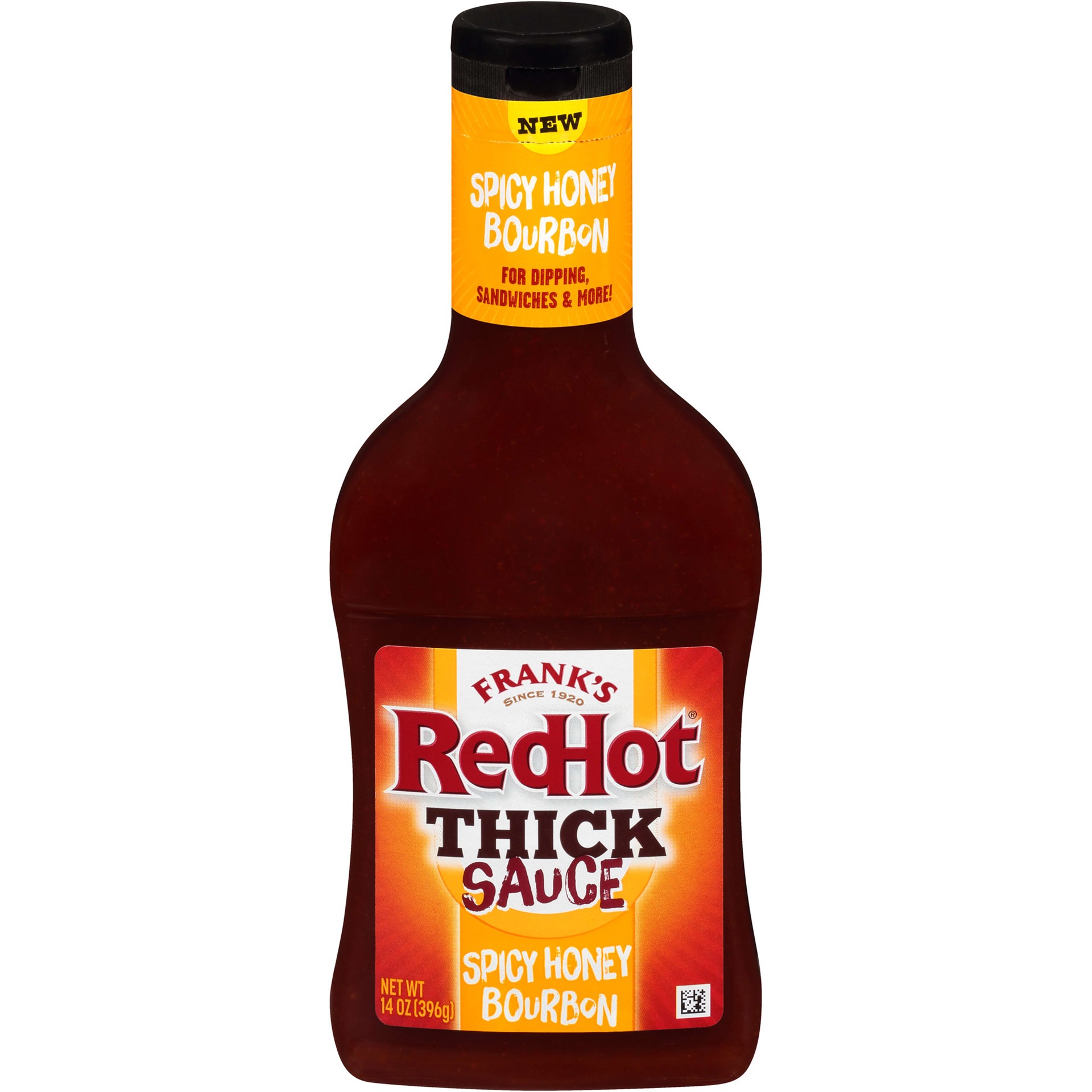 slide 1 of 5, Frank's RedHot Spicy Honey Bourbon Thick Sauce, 14 oz