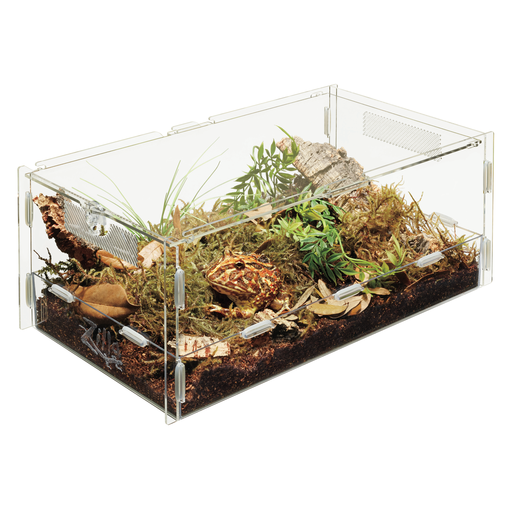 slide 1 of 10, Zilla Micro Habitat Terrariums with Locking Latch Terrestrial, Large, 1 ct