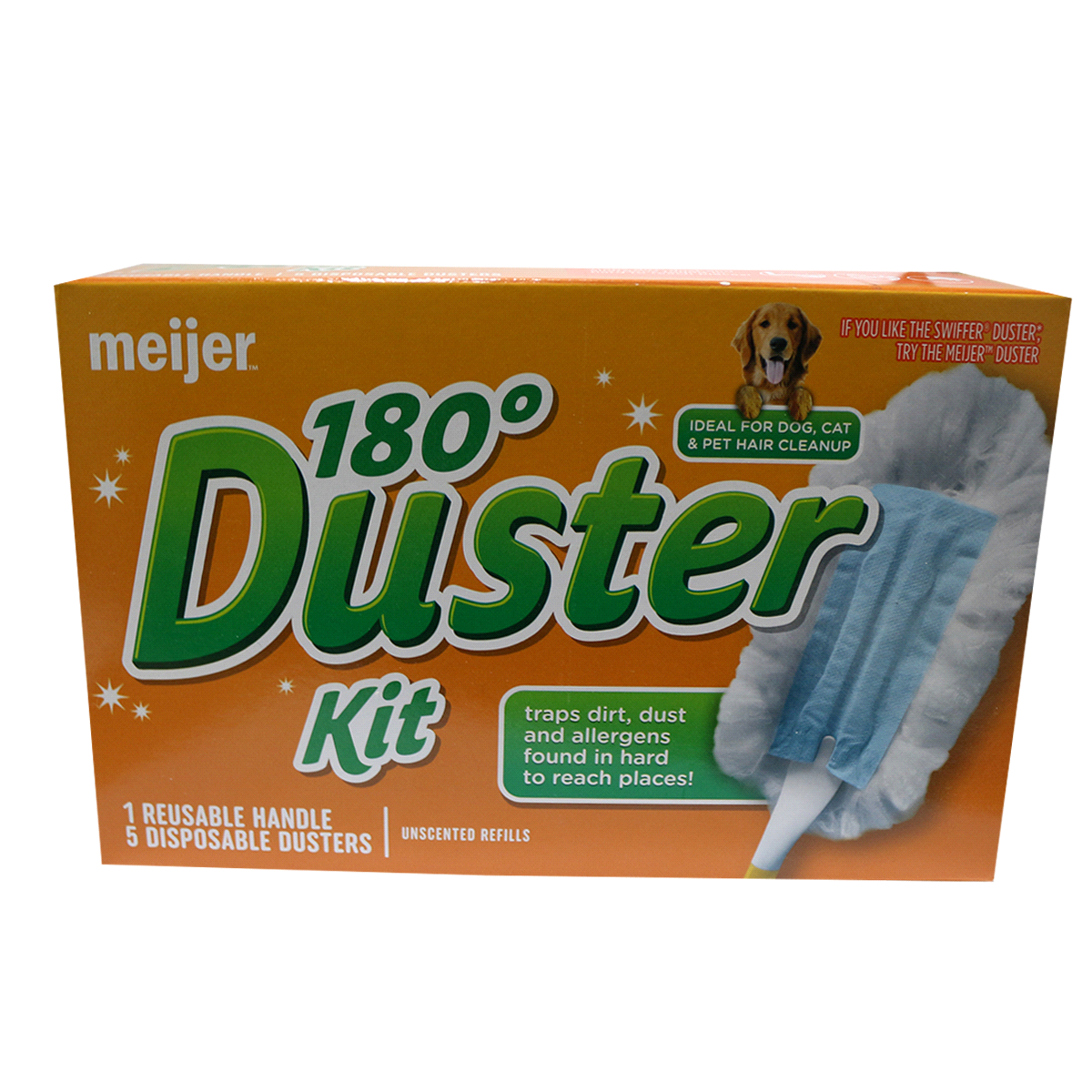 slide 1 of 1, Meijer Duster Kit with Handle, 1 ct