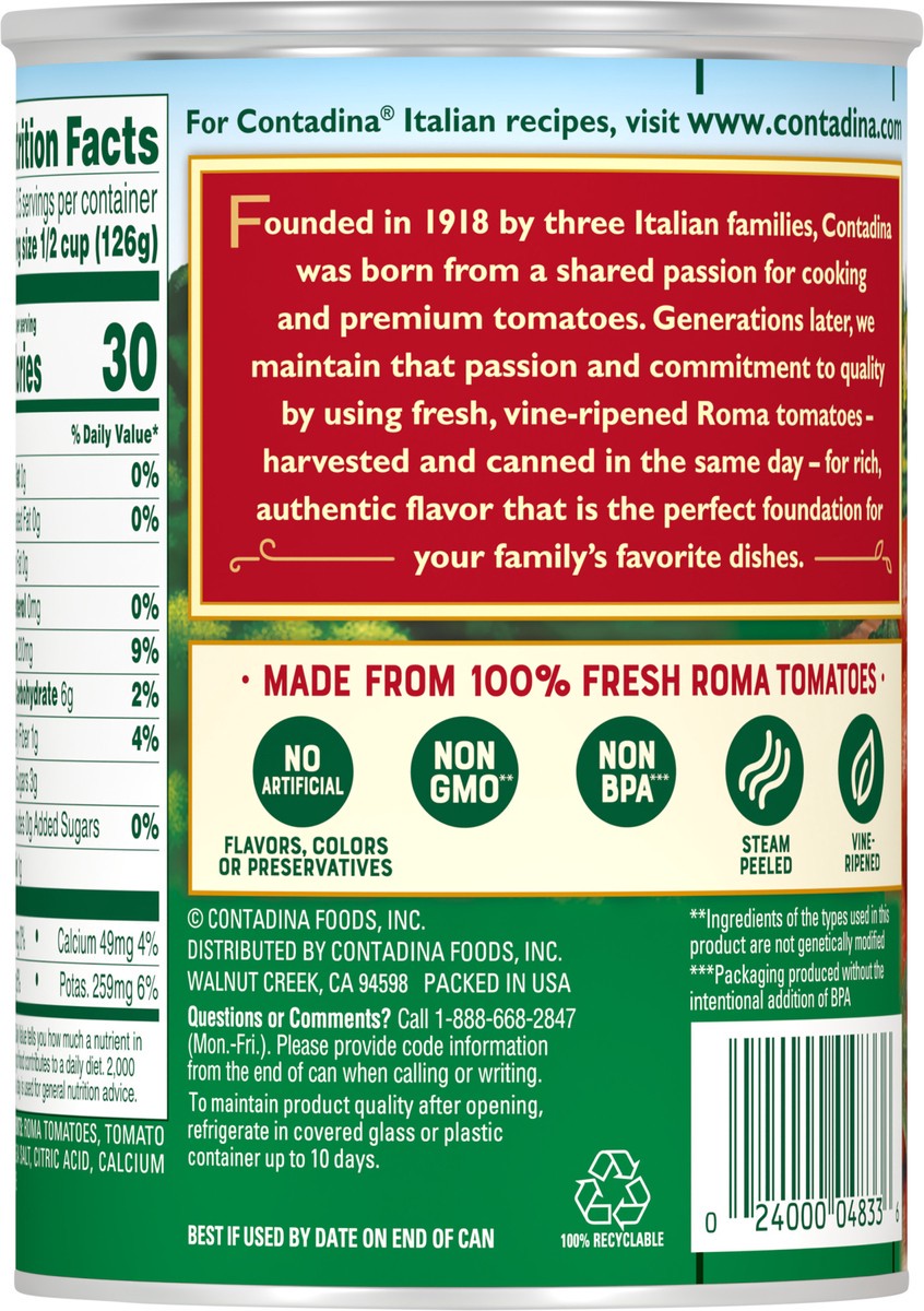 slide 5 of 7, Contadina Petite Diced Roma Tomatoes 14.5 oz Can, 14.5 oz