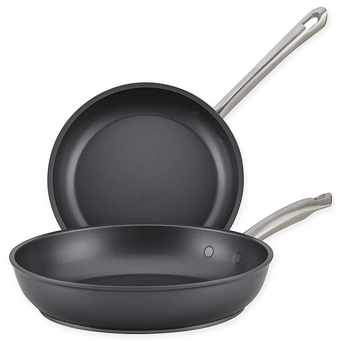 slide 1 of 8, Anolon Accolade Nonstick Hard Anodized Skillet Set - Moonstone, 2 ct