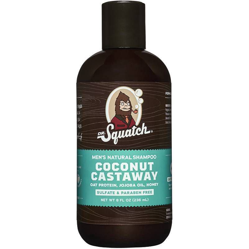 slide 1 of 3, Dr. Squatch Coconut Castaway Shampoo, 8 fl oz