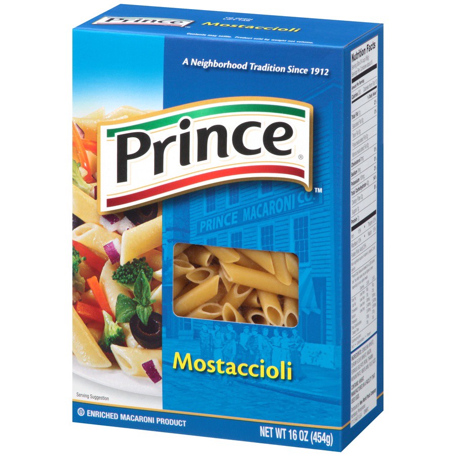 slide 3 of 8, Prince Mostaccioli Pasta, 16 oz