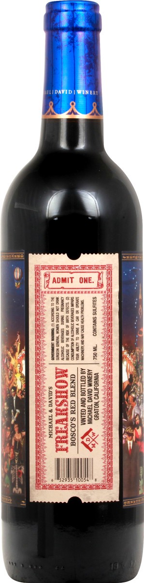 slide 3 of 7, FREAKSHOW Red Wine 750 ml, 750 ml
