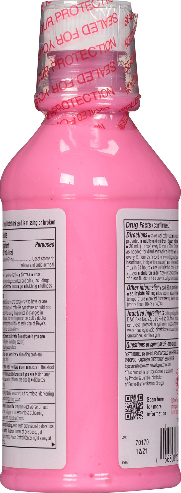 slide 5 of 6, TopCare Cherry Flavor Regular Strength Stomach Relief, 16 oz