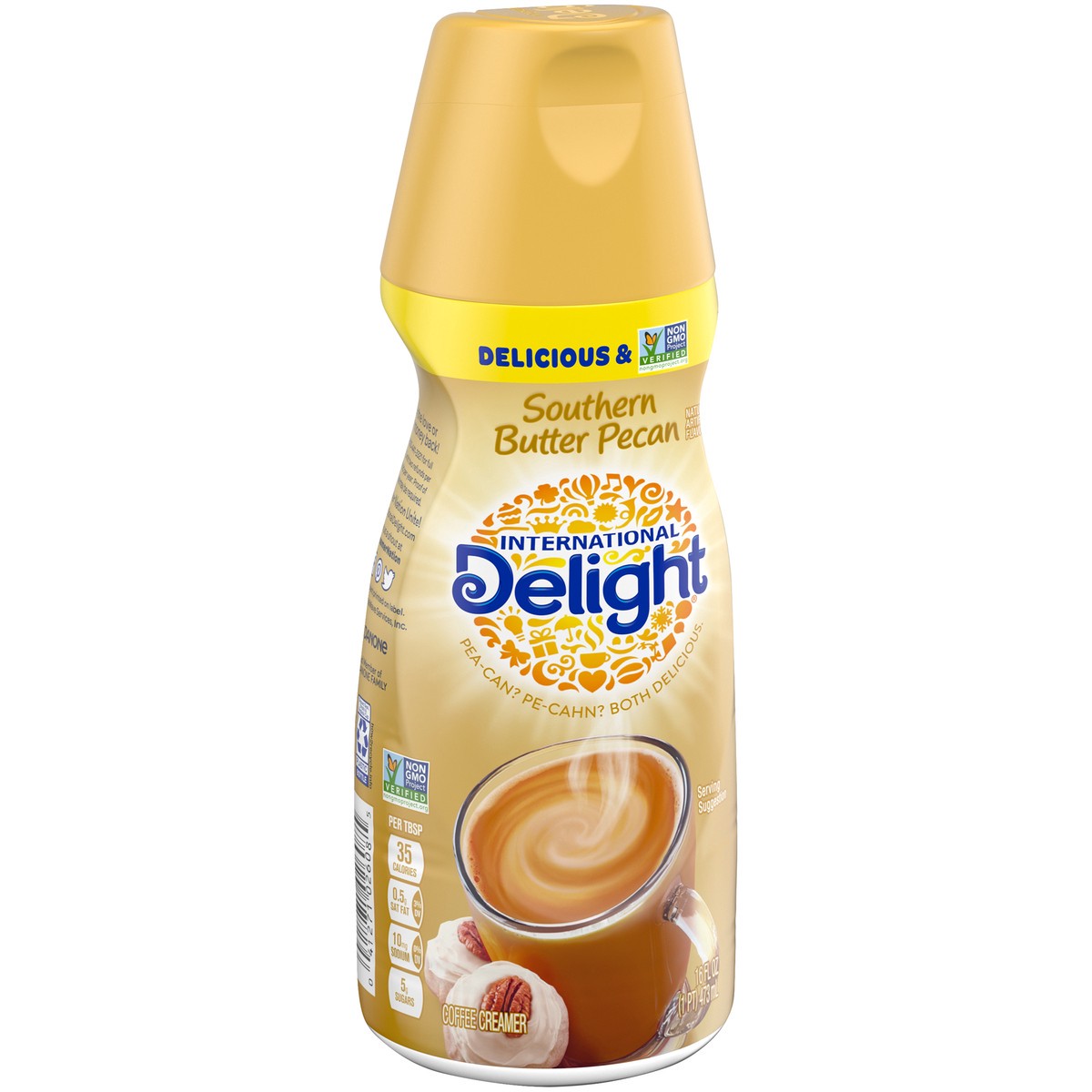 slide 2 of 9, International Delight Southern Butter Pecan Coffee Creamer, 16 Oz., 16 fl oz