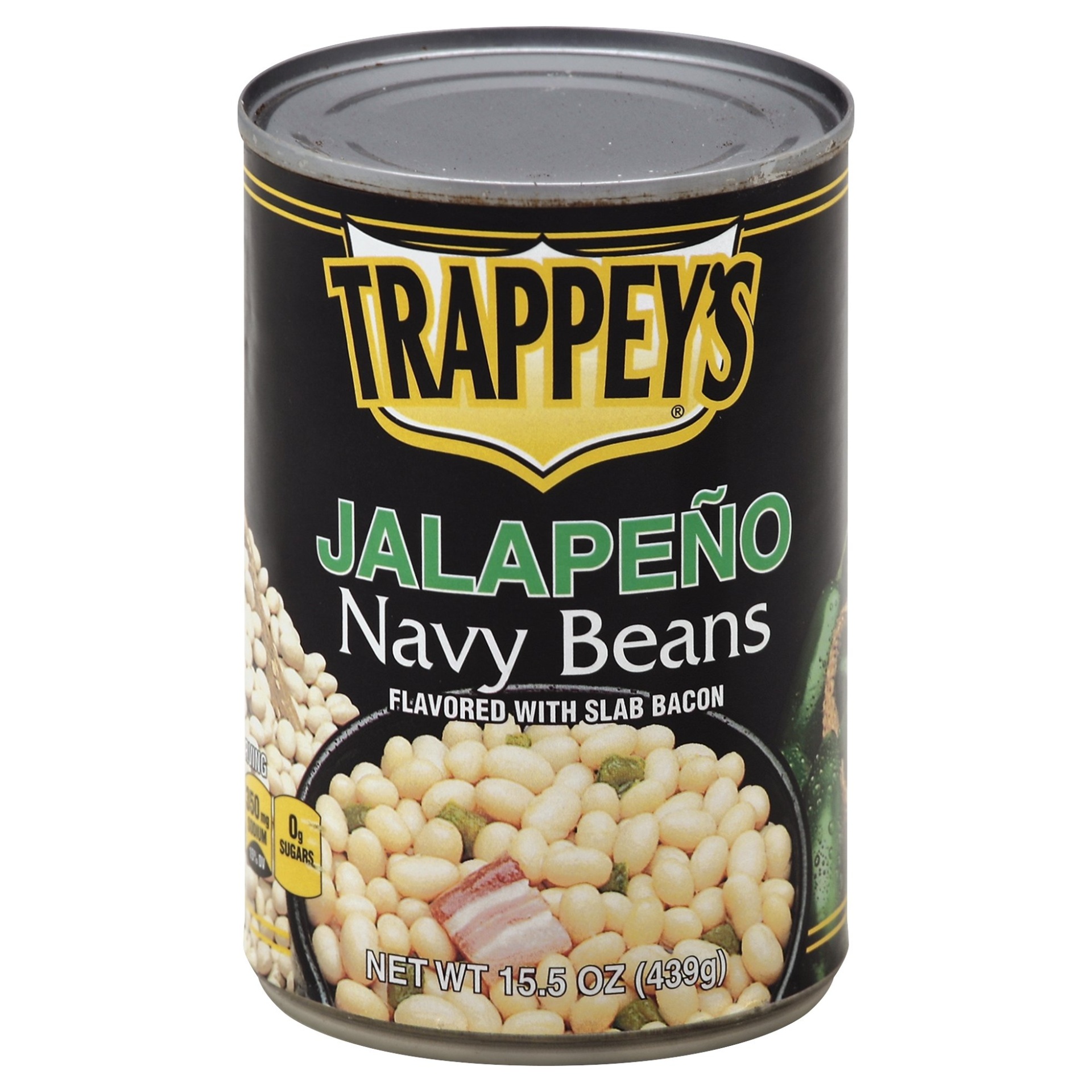 slide 1 of 2, Trappey's Trap Jalapno Navy Beans, 15.50 ct