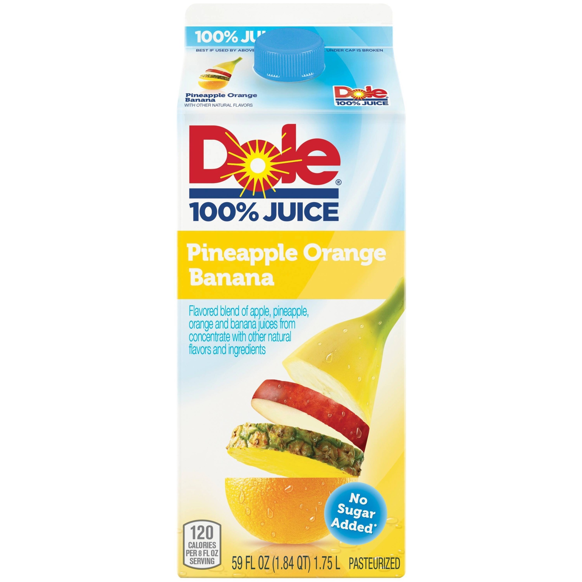 slide 1 of 4, Dole Pineapple Orange Banana Juice, 64 oz