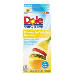 Dole 100% Juice Flavored Blend Of Juices Pineapple Orange Banana 59 Fl Oz