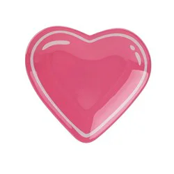Holiday Home Valentine's Day Heart Plate - Pink