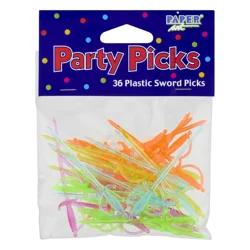 Neon Plastic Sword Party Pick