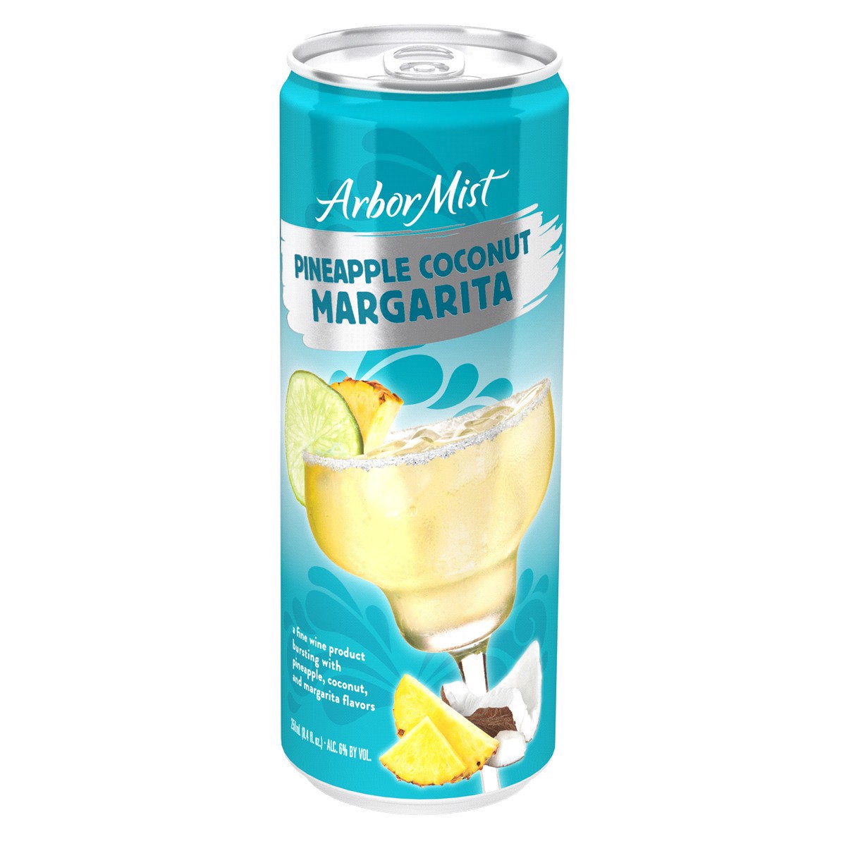 slide 1 of 2, Arbor Mist Pineapple Coconut Marghe, 4 ct; 250 ml