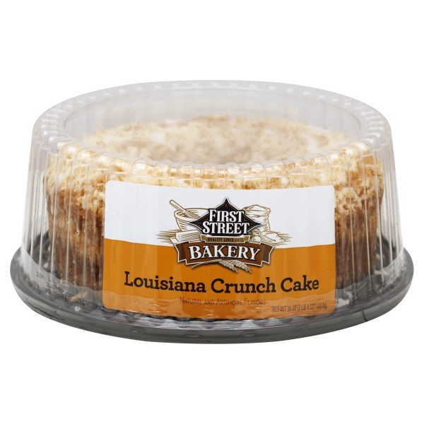 slide 1 of 1, First Street Louisiana Crunch Cake, 36 oz