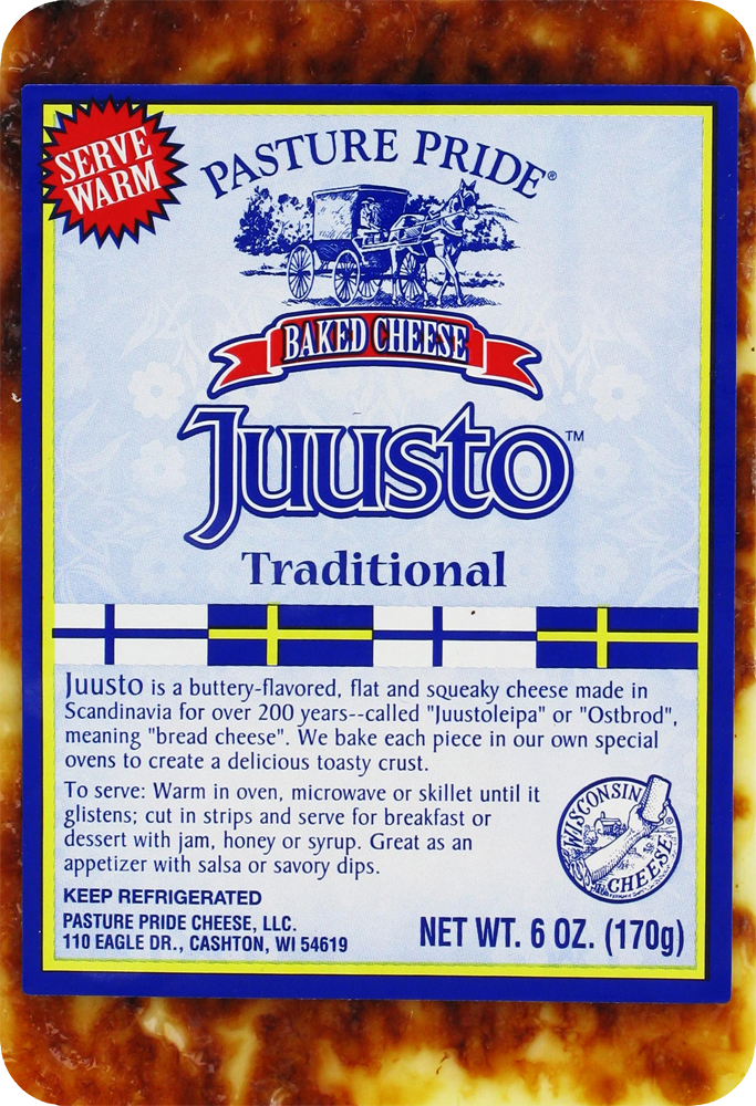 slide 1 of 1, Pasture Pride Juusto Traditional Cheese, 6 oz