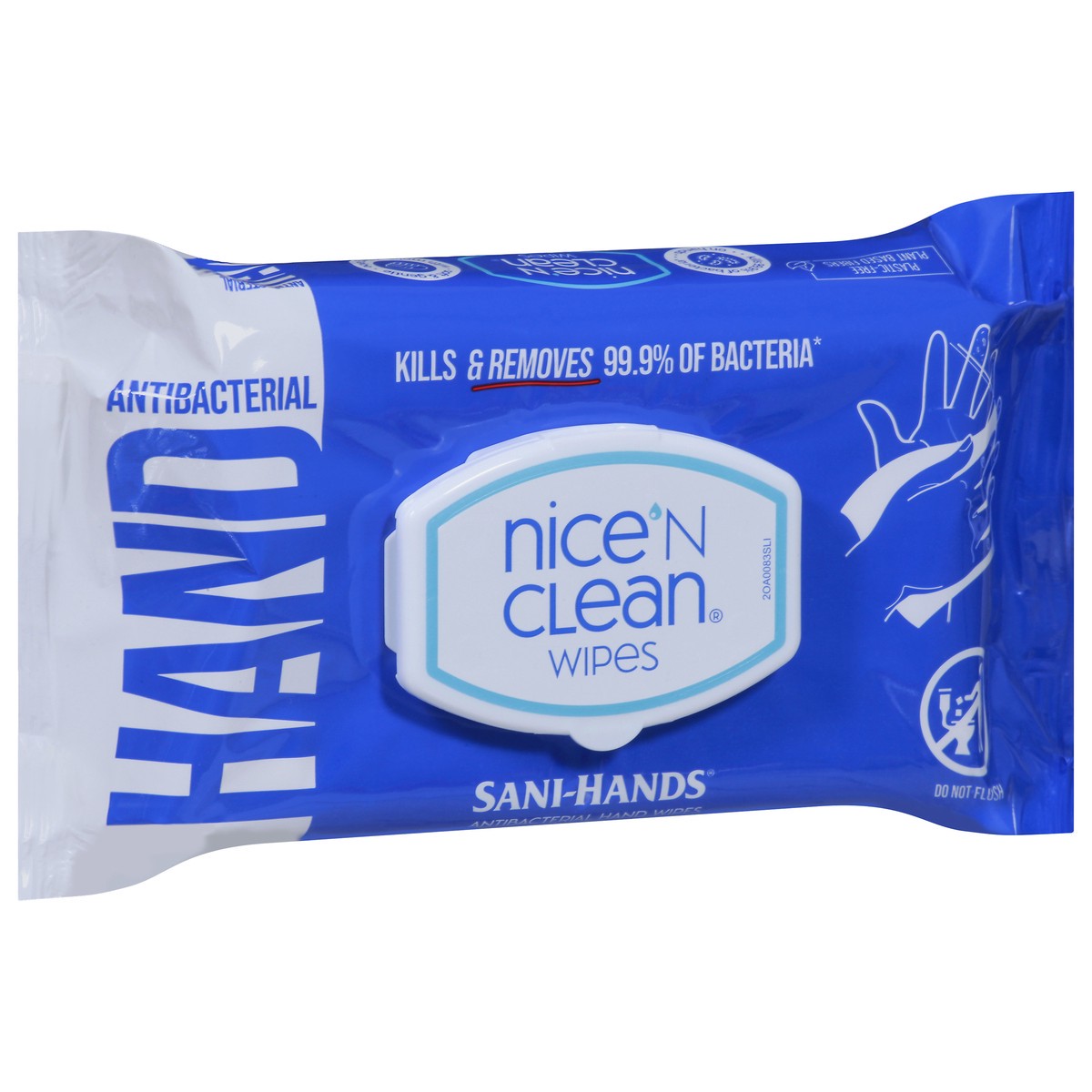 slide 7 of 9, Nice 'n Clean Sani-Hands Antibacterial Hand Wipes 90 ea, 90 ct