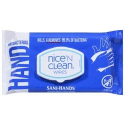 Nice 'n Clean Sani-Hands Antibacterial Hand Wipes 90 ea