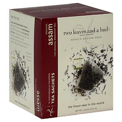 slide 1 of 1, Two Leaves and a Bud Organic Black Assam Tea - 15 ct, 15 ct