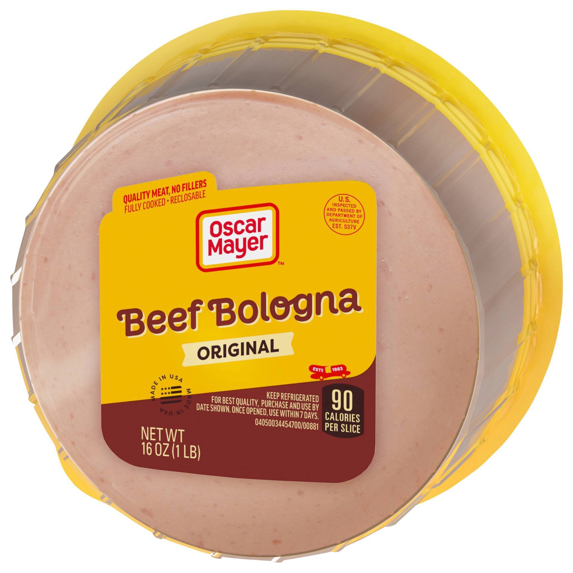 slide 3 of 9, Oscar Mayer Beef Bologna Sliced Lunch Meat - 16oz, 16 oz