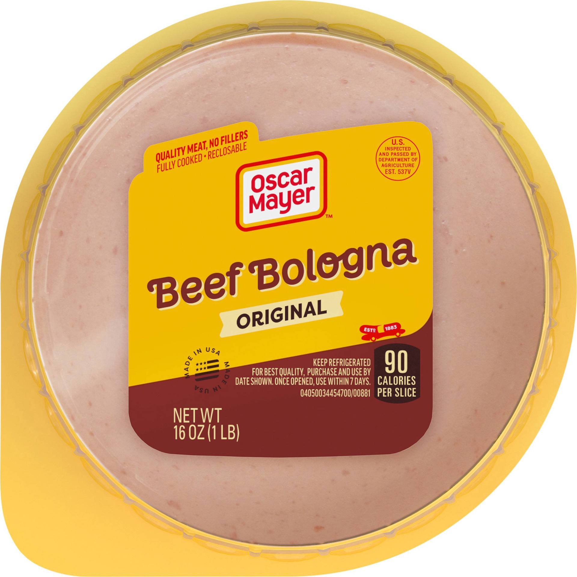 slide 6 of 9, Oscar Mayer Beef Bologna Sliced Lunch Meat - 16oz, 16 oz