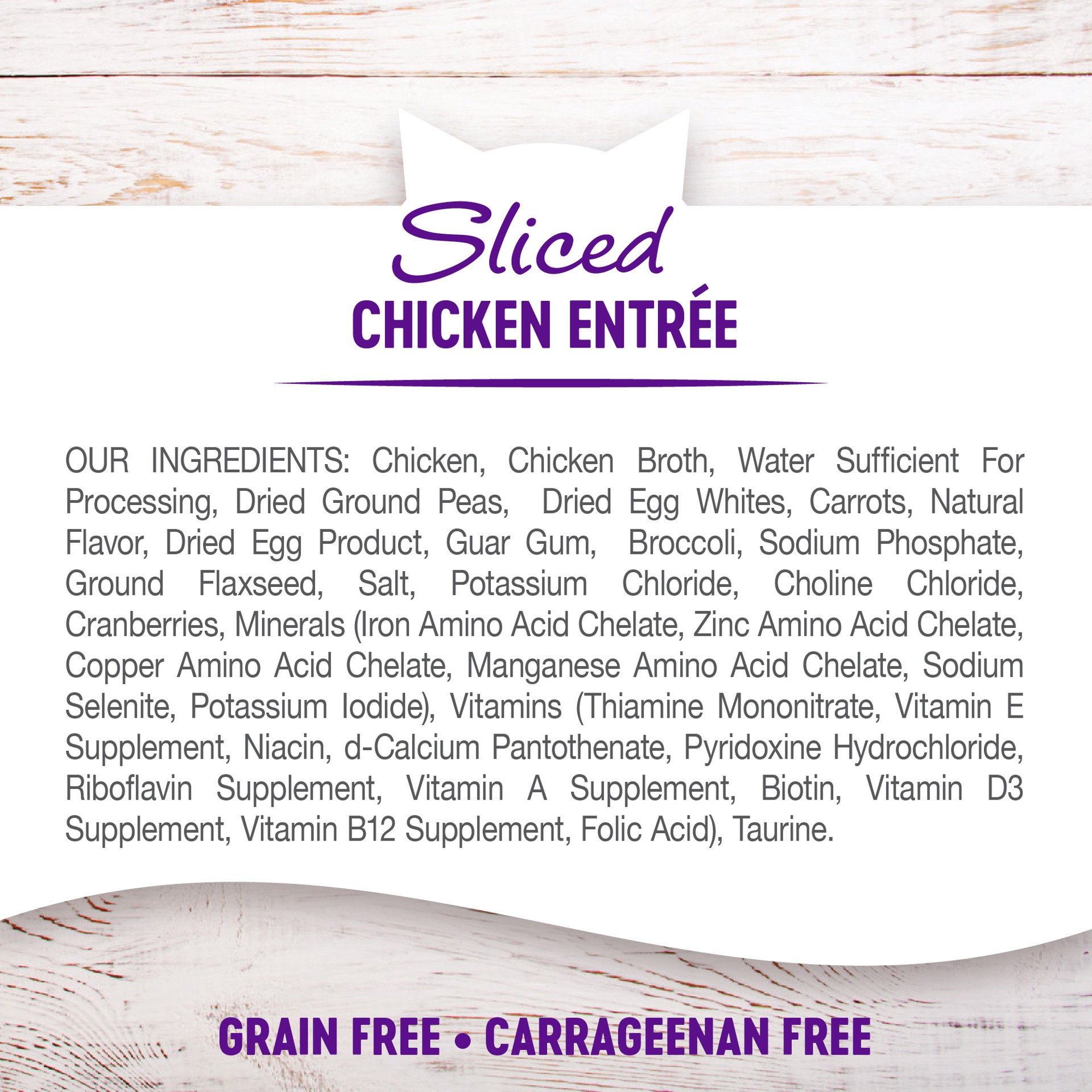 slide 3 of 8, Wellness Cat Food Can Sliced Chicken Entree, 1 ct