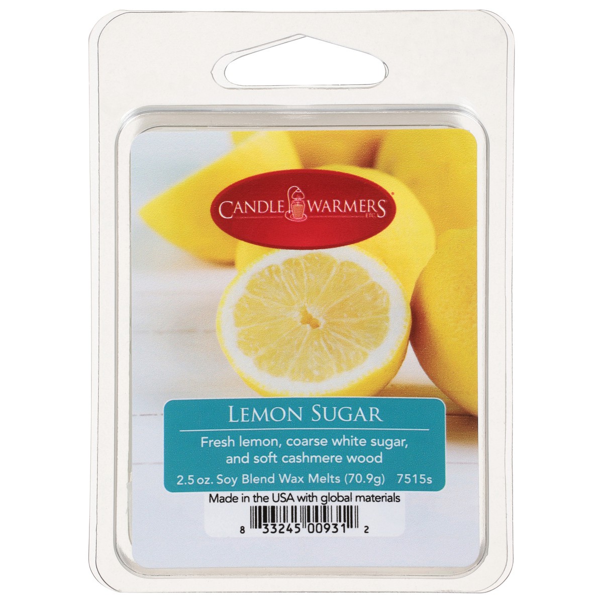 slide 9 of 9, Candle Warmers Lemon Sugar Wax Melt, 1 ct
