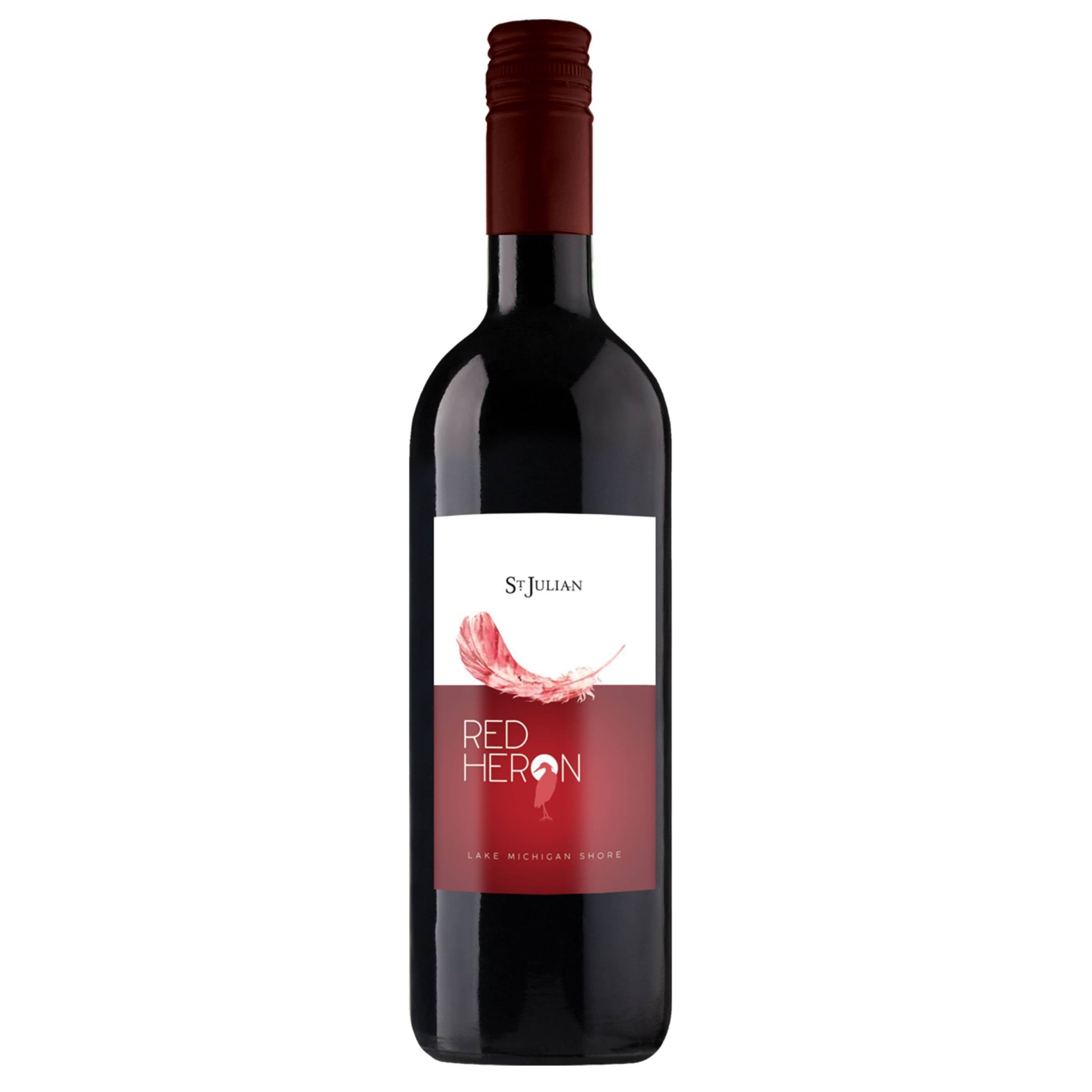 slide 1 of 13, St. Julian Red Heron Wine, 750 ml