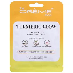 The Crème Shop Turmeric Glow Essence Sheet Mask 0.84 fl oz